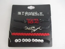 MCR My Chemical Romance Cord Bracelets The Black Parade Not Okay Gerard Way Tour