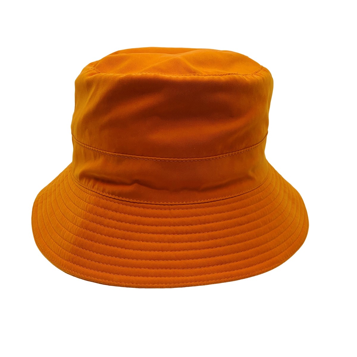 Authentic HERMES Bucket Hat Size:56 Orange Polyester