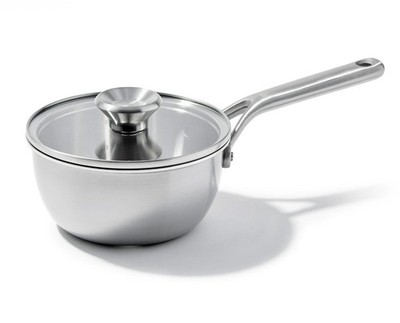 OXO Mira Tri-Ply Stainless Steel 1.5Qt Chef's Pan with Lid NIB