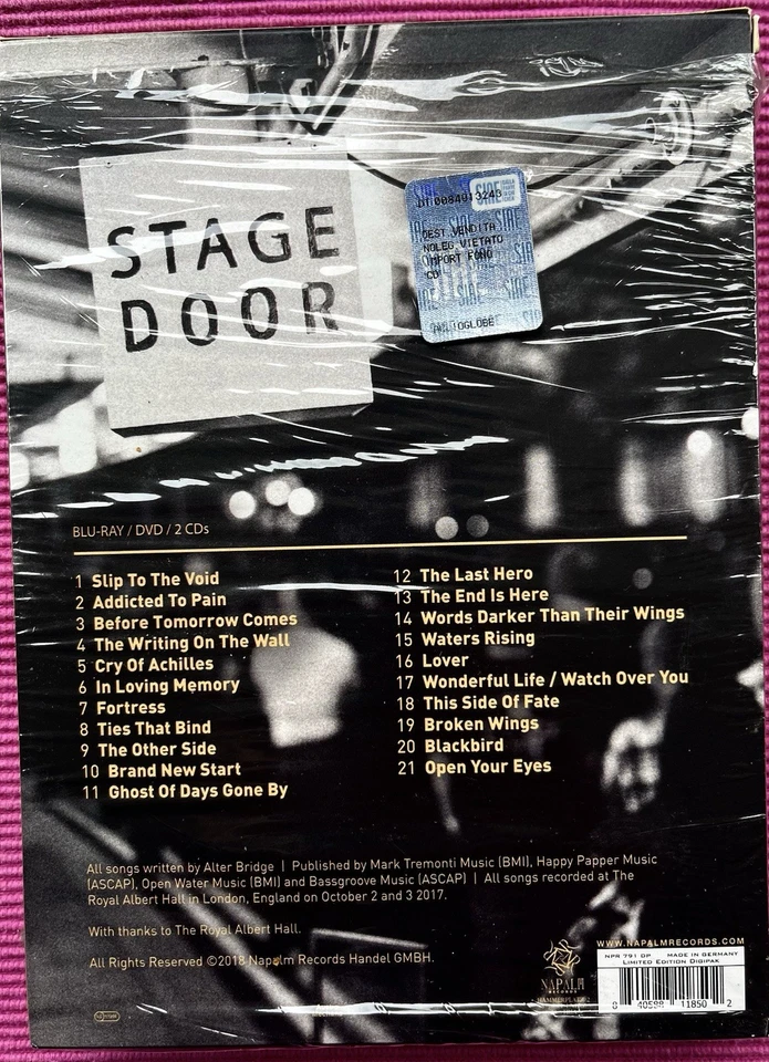 ALTER BRIDGE - LIVEAT THE ROYAL ALBERT HALL -2 CD+DVD+BLU- RAY - Bild 2 von 2