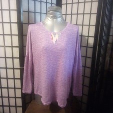 Muk luks medium purple Crewneck