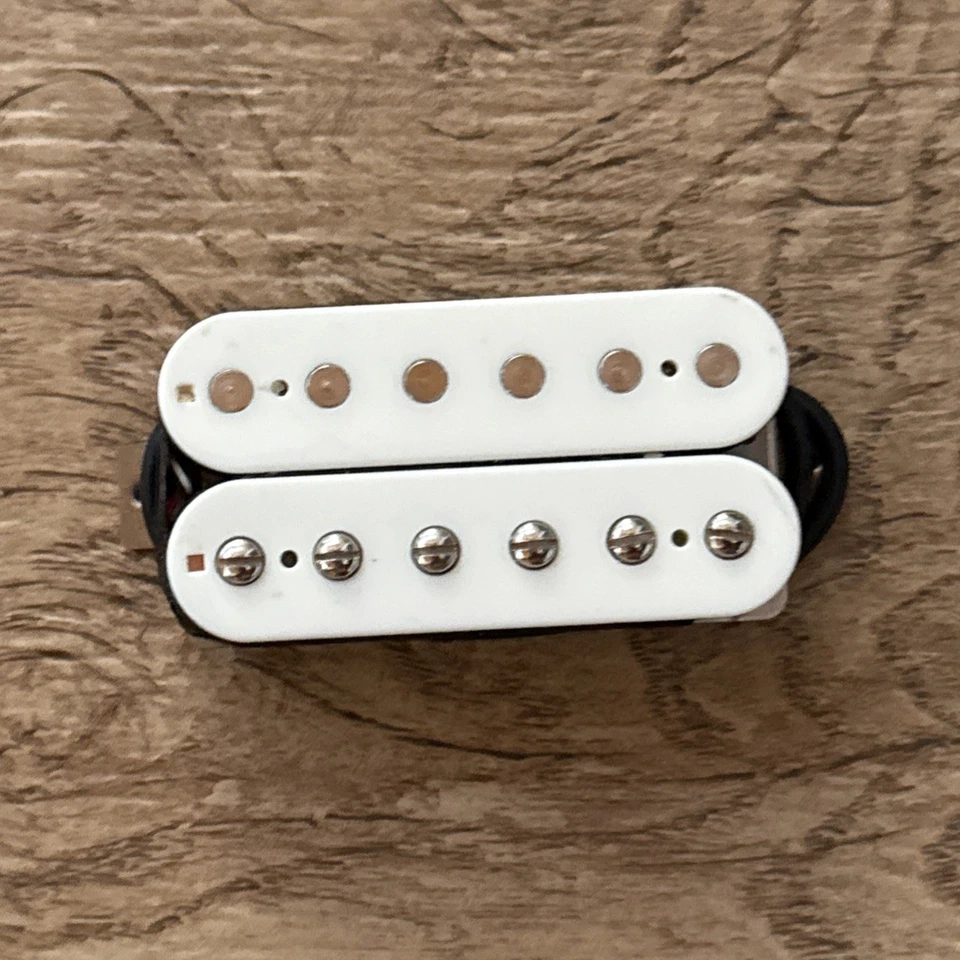 Pastilla de guitarra Lollar Imperial Bridge doble blanca Humbucker PAF Alnico Foto 2 de 4