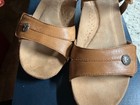 ROCKPORT ~ Pretty Leather Sandals - Women’s Size 9 -  Low Wedge w Adj Straps — photo 4