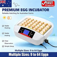 9-64 Egg Incubator Fully Automatic Digital Turning Chicken Duck Eggs Poultry AUS
