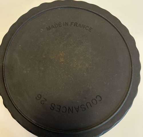 Vintage Cousances 26 rohe Gusseisen Quiche Tarte Pfanne Schale 10,5" Lo - Bild 3 von 4
