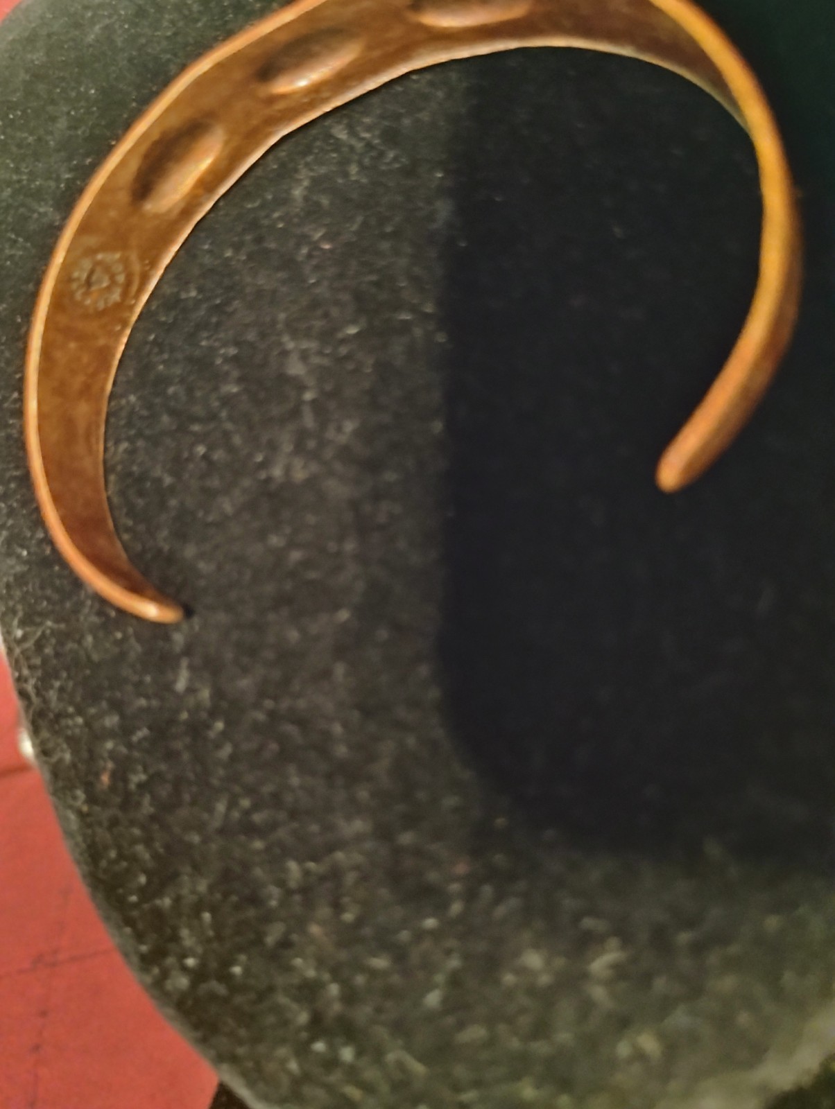 Small Copper adjustable Tribal Cuff Bracelet. - image 3