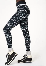 Sweaty Betty Seamless Ski Base Layer Set Leggings Ski Lift Navy Size Large 