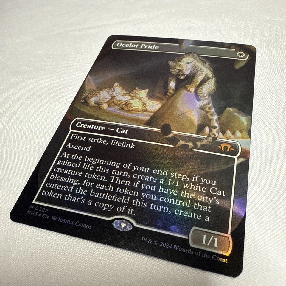 X1 Foil Borderless Ocelot Pride from MH3 - Image 2 of 4