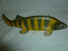 Vintage 7 3/4 Inch Wood Ice King Perch Ice Spearing Decoy  Lot N-324
