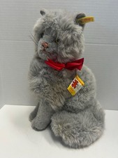 Vintage Steiff Cat 2752/35, 35cm, Button in Ear, All Original Tags, c. 1968 1974