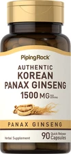 Korean Ginseng Extract | 1500mg | 90 Capsules | Non-GMO | by Piping Rock