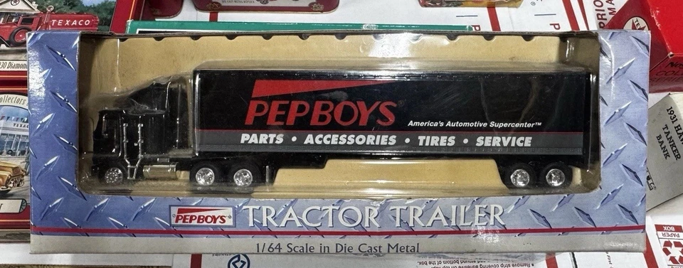 Pep Boys Cab Over Tractor Trailer Die Cast 1/64 Limited Edition Collectable New - Image 2 of 3