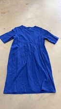Blue Knee-Length Casual Dress