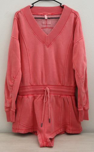 Free People Movement OB2023564 Women's Sz S Hibiscus Pink Intercept Romper $128