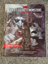 Volo's Guide to Monsters: Dungeons & Dragons 5e Source Book D&D DND  1st Print