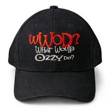 Vintage OZZY OSBOURNE Hat Strapback Adjustable What Would Ozzy Do Rare 