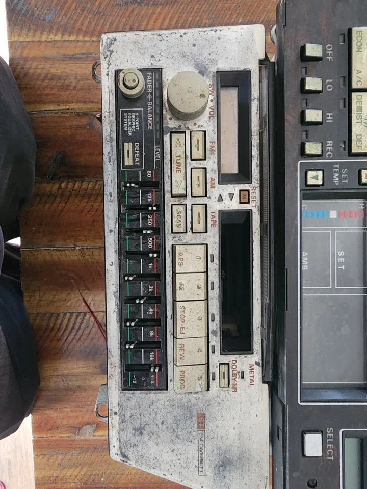 Nissan 300zx 1986 rara unidad de control de clima/radio premium y amplificador  Foto 2 de 4