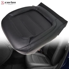 For VW Passat 2012-2020 Driver Bottom Leather Seat Cover Black Perforated