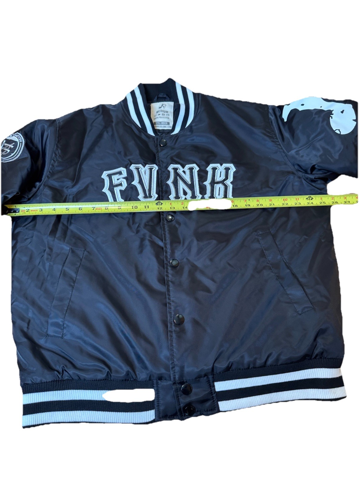Funk Volume Still Movin Dizzy Wright Baseball Style Jacket Men’s M HipHop Nylon image 9