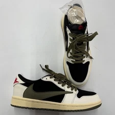 Nike Air Jordan 1 Sneakers Women Size 8 Low Travis Scott Cactus Jack Green White