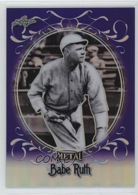 2019 Leaf Babe Ruth Collection Purple 6/25 Babe Ruth #07 HOF 18er
