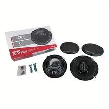 NEW 6-IN 2-WAY 320 WATT COAXIAL CAR SPEAKERS - PAIR-HiFi Full Range Auto Stereo