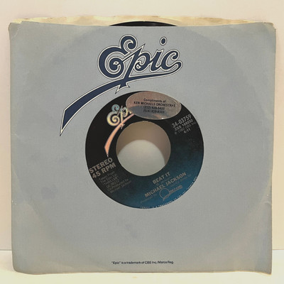 MICHAEL JACKSON - Beat It / Get On The Floor (1983) - 7'' Vinyl Record 45RPM - EX
