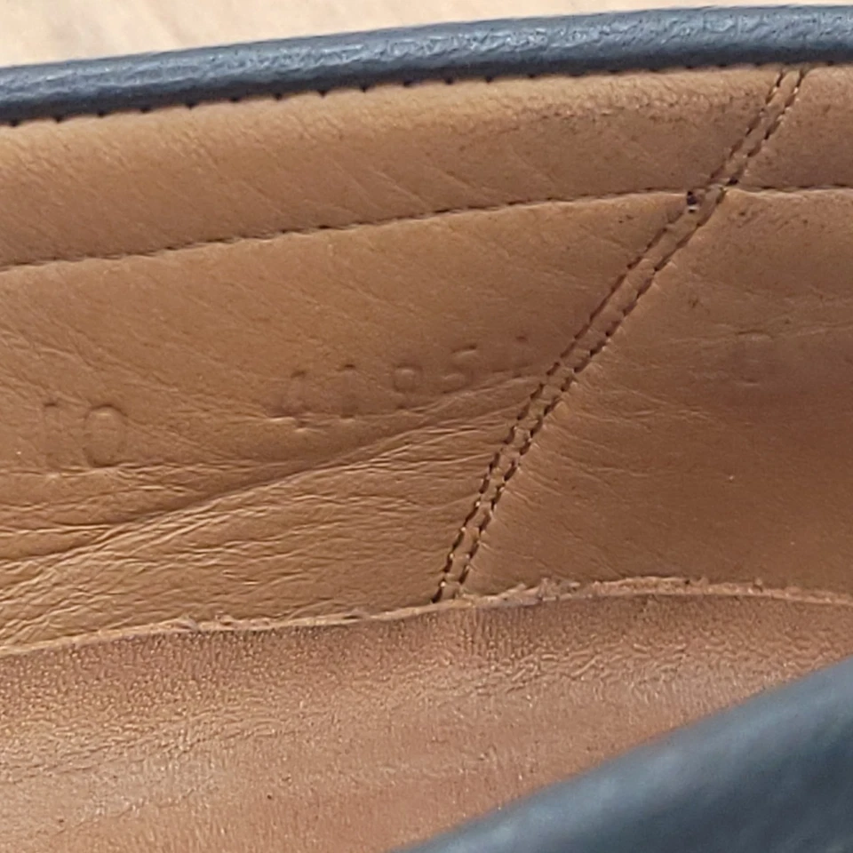 Alan Payne Men's Size 10 Black Leather Dress Penny Loafers Casual Slip On - Image 2 of 4