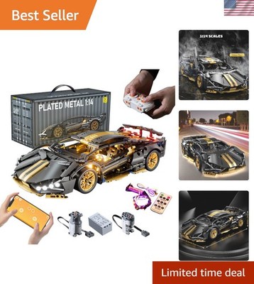 Sport Race Car Building Block Sets for Adults Boys,1:14 Technical Remote Cont...