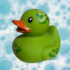 Camouflage Rubber Duck Novelty Collectible Jeep Military Bath Toy