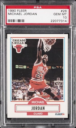 1990 FLEER #26 MICHAEL JORDAN PSA 10