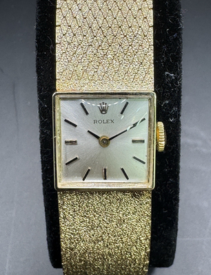 knee length dresses for ladies 1950's Ladies Rolex Dress Watch All 14K Yellow Gold 6