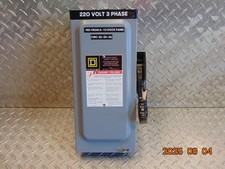 SQUARE D H321N SERIES F05 30A 30 AMP FUSIBLE SAFETY DISCONNECT SWITCH