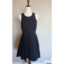 Lulus Black Cutout Skater Dress SZ Large Sexy Edgy Goth