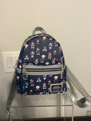 Loungefly Navy Blue and Cream Paisley Round Backpack Cinderella 75th Anniversary Royal Ball Lenticular Mini Backpack main image 2