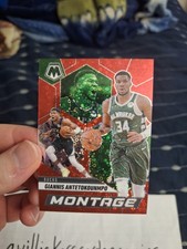 Giannis Antetokounmpo - 24-25 Mosaic Fast Break Montage Red /99