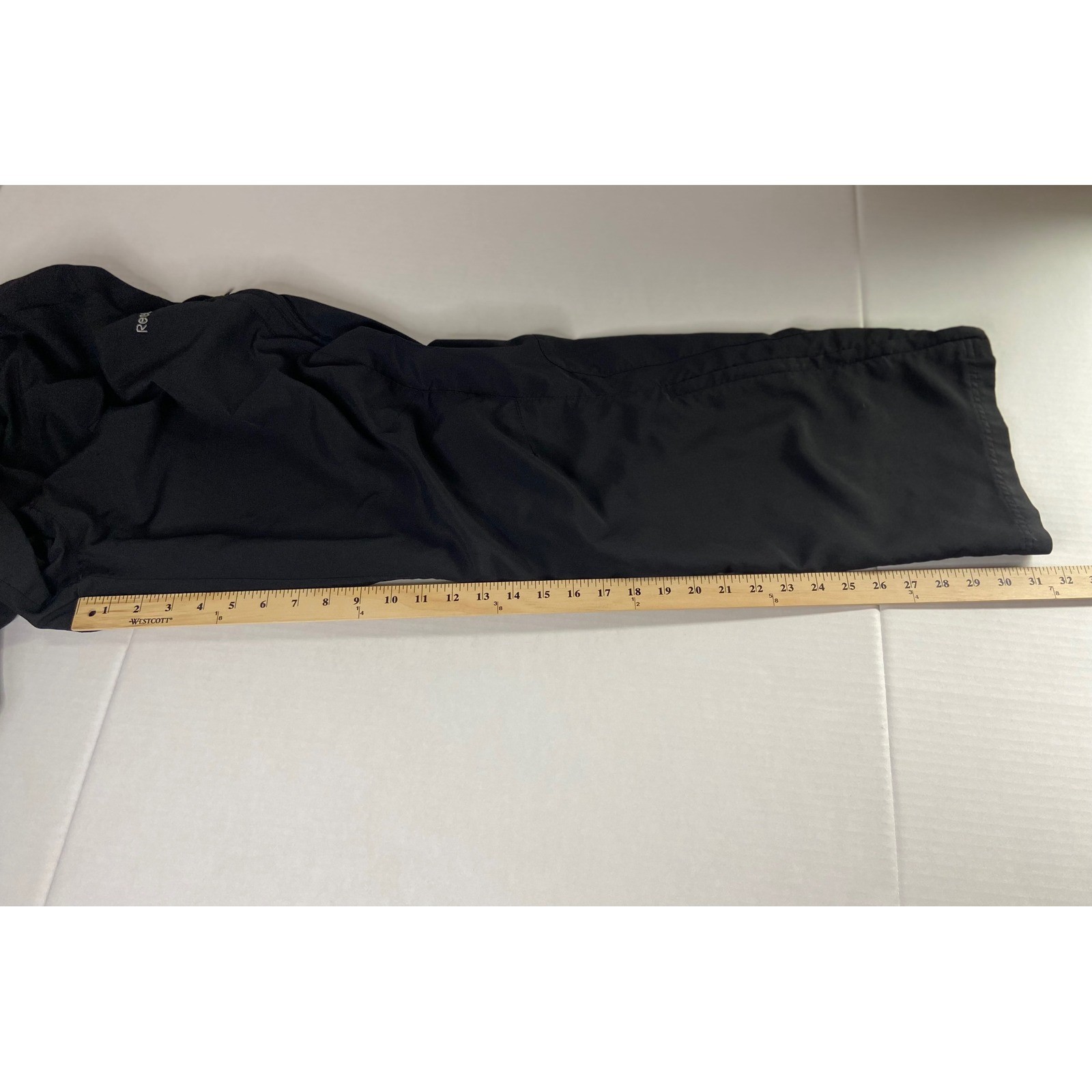 Reebok Mens XL Black Mesh Lined Track Pants Athletic Warm Up Ankle Zip XL thumbnail 4