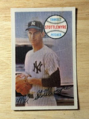 1970 Kellogg s 3-D Super Stars #5 Mel Stottlemyre Yankees