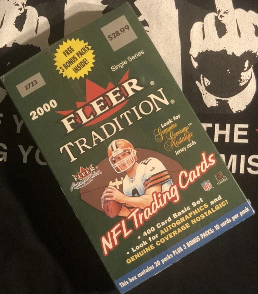 ™ 2000 Fleer TRADiTiON🏈23 Pk FootBall Box SEALED, Tom BRADY RooKiE AUTO #'d/50 - Image 4 of 4