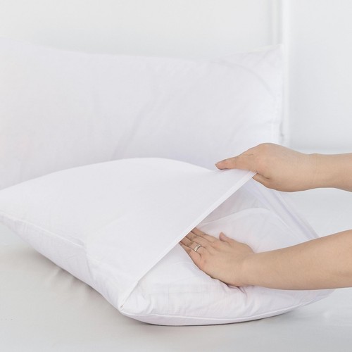 Bedding Pillowcases Pack of 2 100% Washed Cotton Linen Like Textured Breathab... - Picture 4 of 6