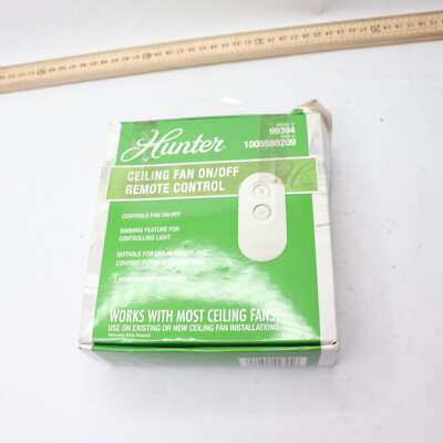 Hunter Universal On/Off Damp Rated Ceiling Fan Remote Control White