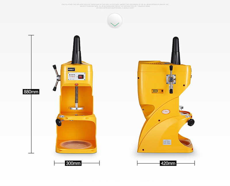 220V Commercial Automatic Electric Ice Crusher Shaver Snow Cone Maker Machine Y