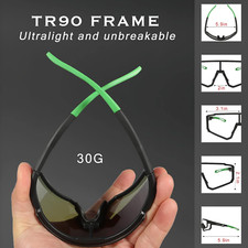 Gafas de Sol Polarizadas para Hombre Lentes Deportivos para Ciclismo Conducci n