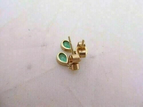 2.00Ct Pear Cut Lab-Created Emerald Dangle/Drop E… - image 3