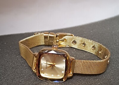 Ellen Tracy Quartz Crystal Gold Dial Ladies Watch ET5427GD  display picture 3