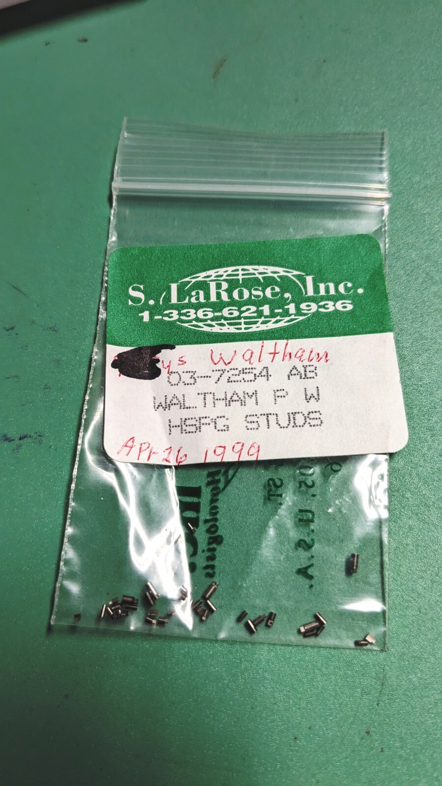 Waltham 18s12s Pocket Watch Hairspring Stud Pin Assortment (037254AB