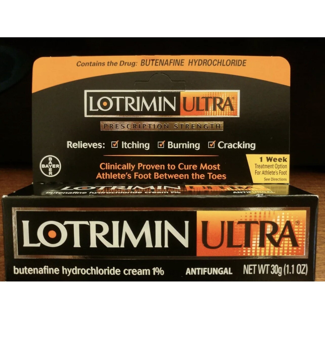 LOTRIMIN ULTRA Athlete's Foot Jock Itch Ringworm Antifungal AF Cream 1.1oz LARGE Ciagent Storm