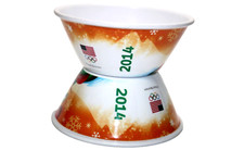Kelloggs Corn Flakes Corny Rooster Cereal Bowls 2014 Winter Olympics Collectible