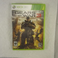 Gears of War 3 Xbox 360 2011 In Case With Manual And Stickers.