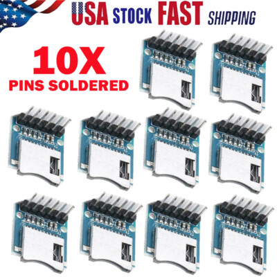 10PC TF Micro SD Card Module Soldered Mini SD Memory Modules For Arduino  NEW